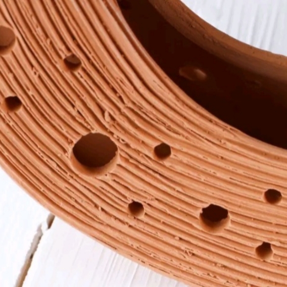 Terracotta Hoop Loop Hanging Planter Unique - Picture 1 of 3